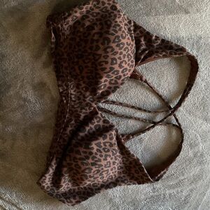 Victoria's Secret Brown Leopard Print Bra